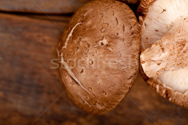 Stock photo: shiitake mushrooms