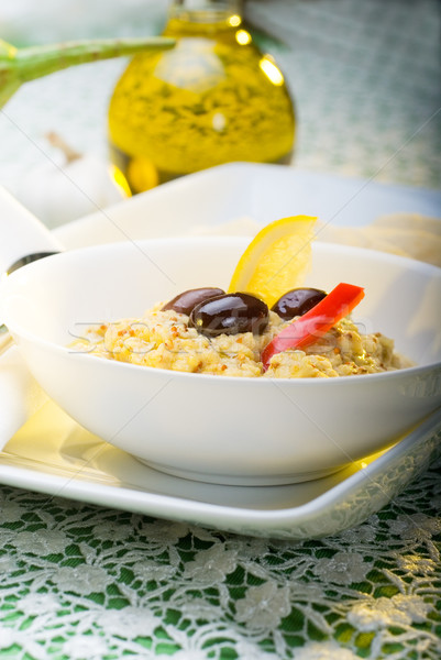 Badingian mutabbal Baba Ghanoush Stock photo © keko64
