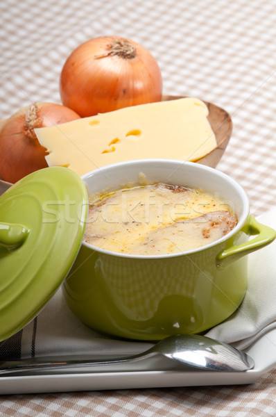 Oignon soupe fondu fromages pain haut [[stock_photo]] © keko64