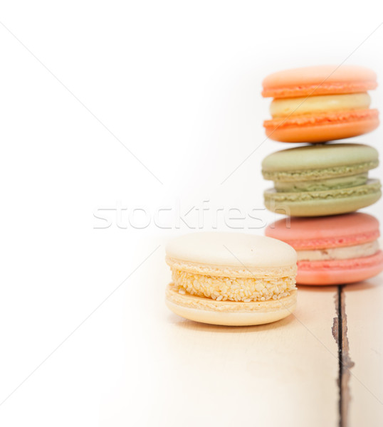 colorful french macaroons  Stock photo © keko64