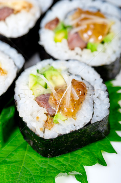 fresh sushi choice combination assortment selection  Stock photo © keko64