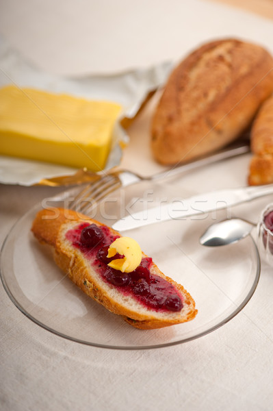 bread butter and jam  Stock photo © keko64