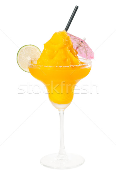 frozen mango margarita daiquiri isolated on white Stock photo © keko64