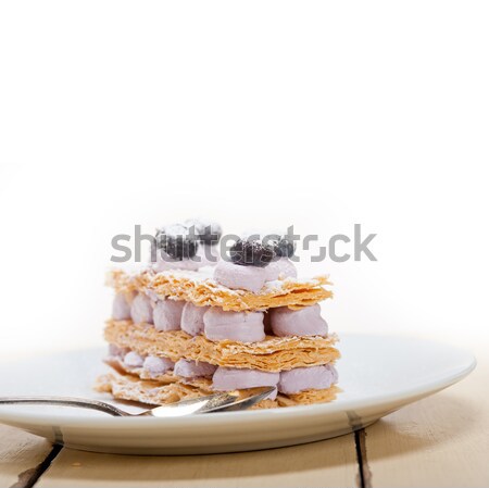 napoleon blueberry cake dessert  Stock photo © keko64