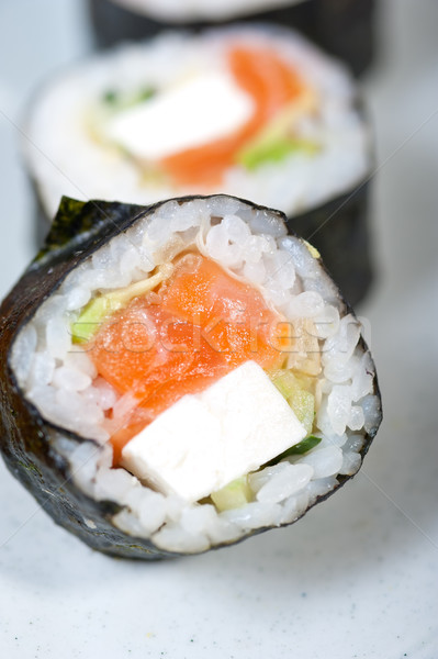 fresh sushi choice combination assortment selection  Stock photo © keko64