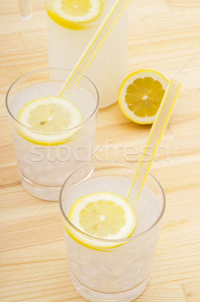 Taze limonata içmek su Stok fotoğraf © keko64