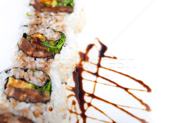 Stok fotoğraf: Taze · sushi · seçim · kombinasyon · makro