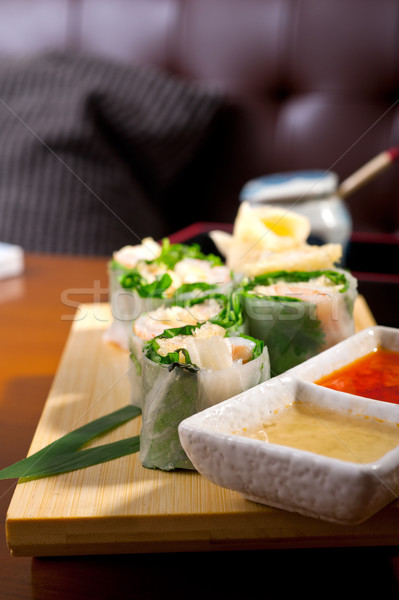 Stock photo: fresh sushi choice combination assortment selection 