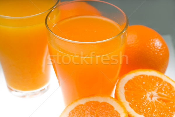 Fresco suco de laranja saudável luz tabela comida Foto stock © keko64