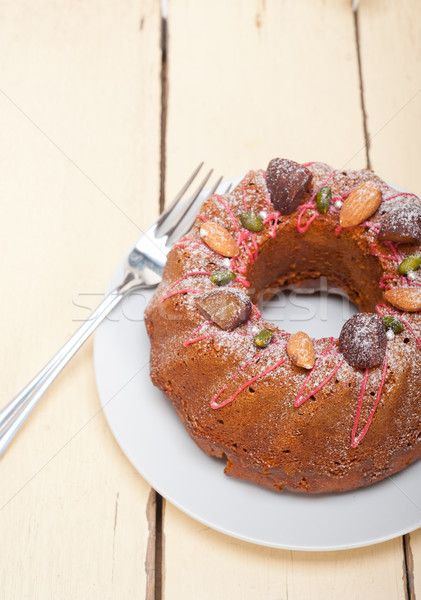 chestnut cake bread dessert Stock photo © keko64