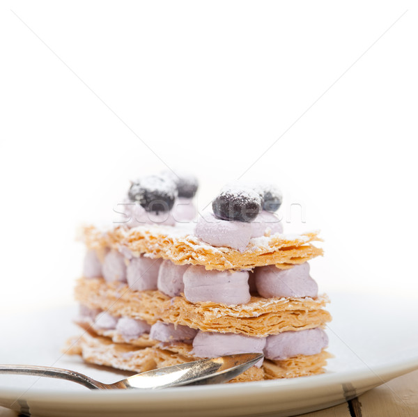 napoleon blueberry cake dessert  Stock photo © keko64