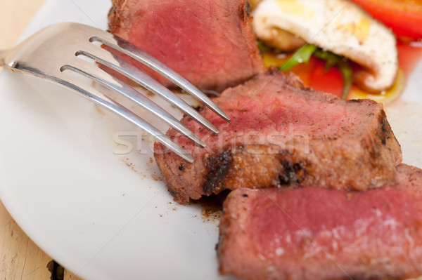 Boeuf filet grillés légumes légumes frais côté [[stock_photo]] © keko64