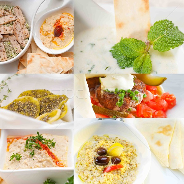 middle east food collage  Stock photo © keko64