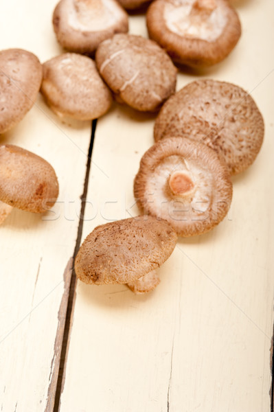 Stock photo: shiitake mushrooms