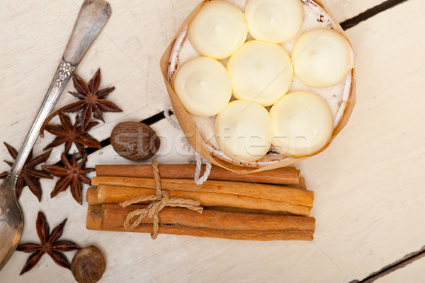 vanilla and spice cream cake dessert Stock photo © keko64