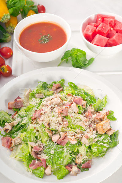 Foto stock: Fresco · salada · césar · clássico · mais · delicioso