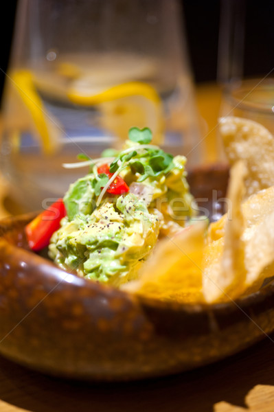 avocado and shrimps salad  Stock photo © keko64