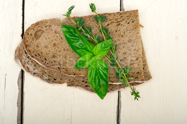 bread basil and thyme Stock photo © keko64
