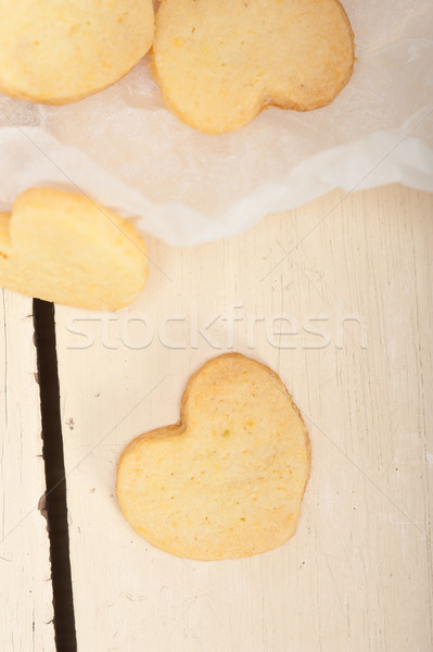 Foto stock: Coração · valentine · bolinhos · fresco