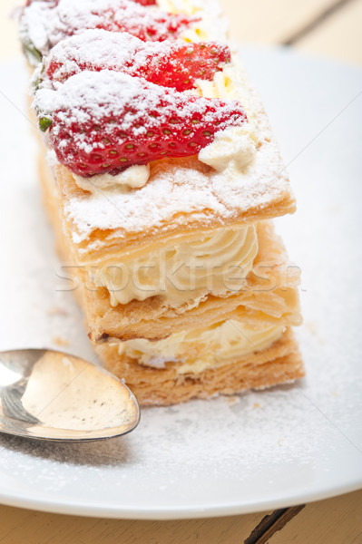 napoleon strawberry cake dessert  Stock photo © keko64