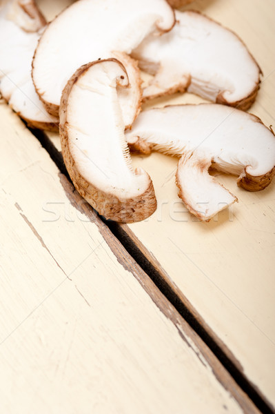 Stock photo: shiitake mushrooms