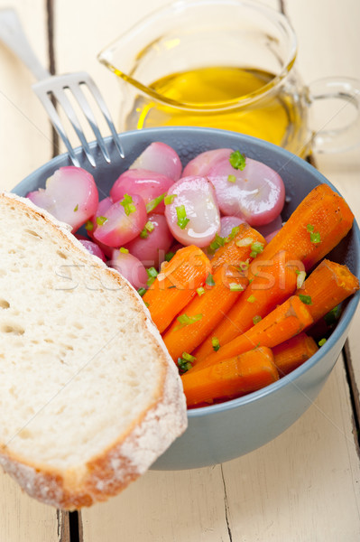 steamed  root vegetable on a bowl Stock photo © keko64