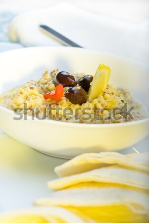 Badingian mutabbal Baba Ghanoush Stock photo © keko64