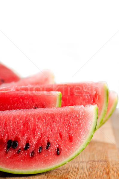 fresh watermelon on a  wood table Stock photo © keko64