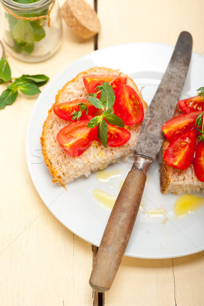 Italian tomato bruschetta Stock photo © keko64