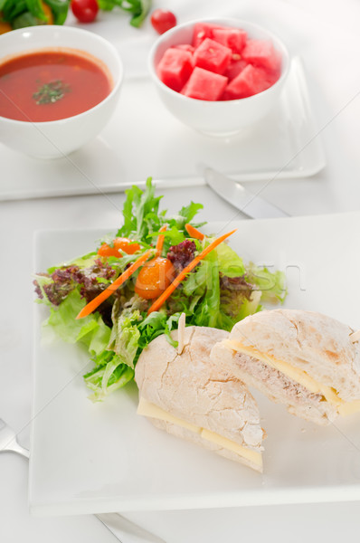 tuna and cheese sandwich with salad Stock photo © keko64