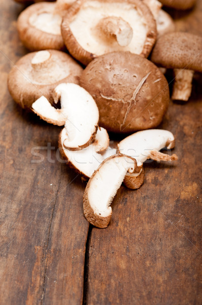 stock photo: shiitake mushrooms