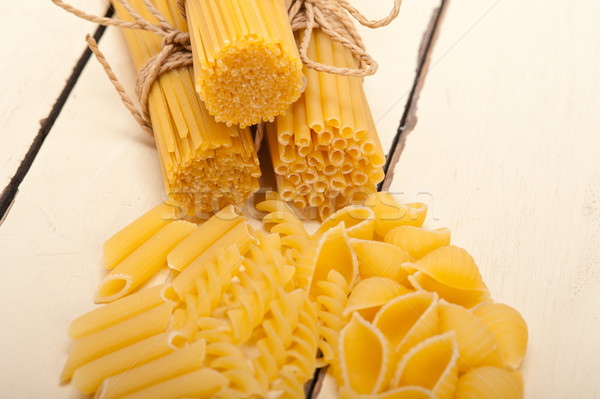 Italiano pasta tipo blanco rústico Foto stock © keko64