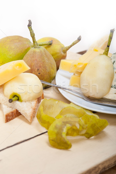 cheese and pears Stock photo © keko64
