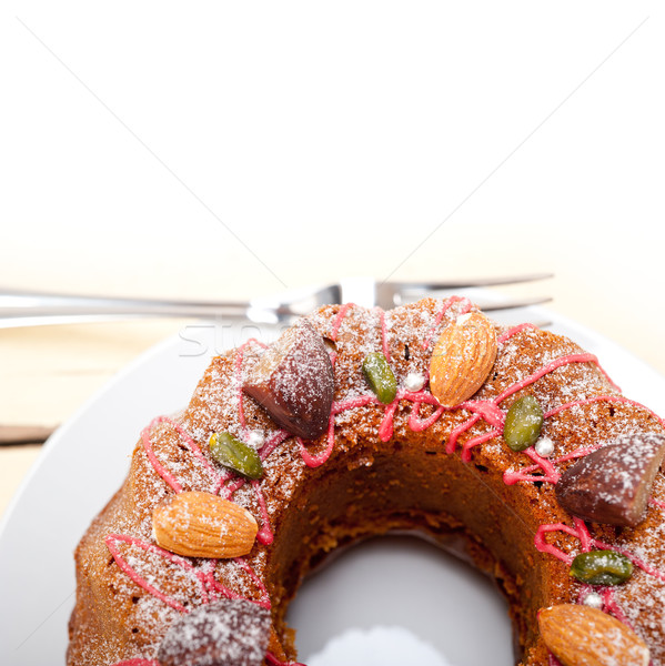 chestnut cake bread dessert Stock photo © keko64