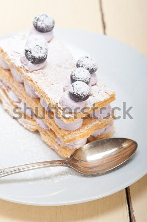 napoleon blueberry cake dessert  Stock photo © keko64