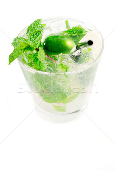 mojito caipirina cocktail with fresh mint leaves Stock photo © keko64