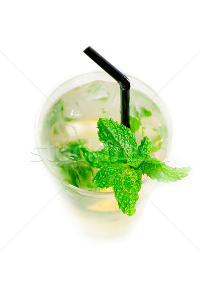 Mojito Cocktail frischen mint Blätter Kalk Stock foto © keko64