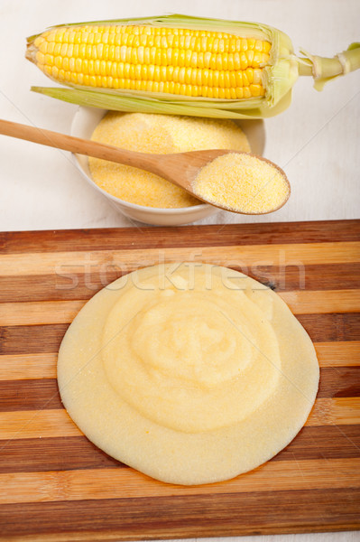 Stock photo: polenta corn maize flour cream
