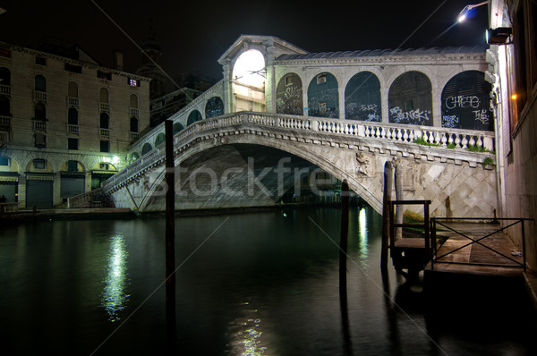 Venice Italy Rialto bridge view Stock photo © keko64