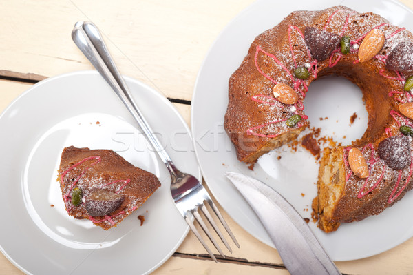 chestnut cake bread dessert Stock photo © keko64