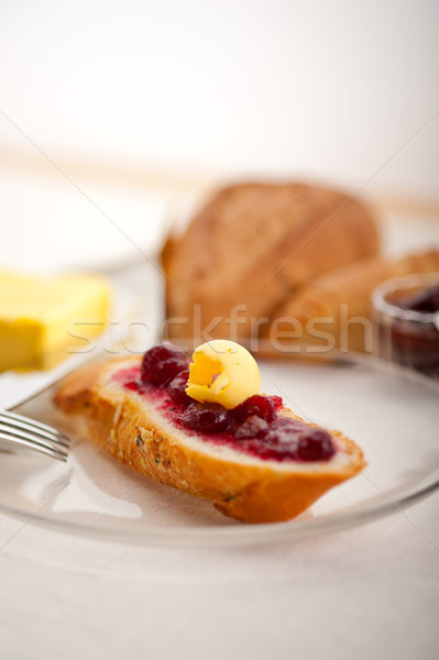 bread butter and jam  Stock photo © keko64