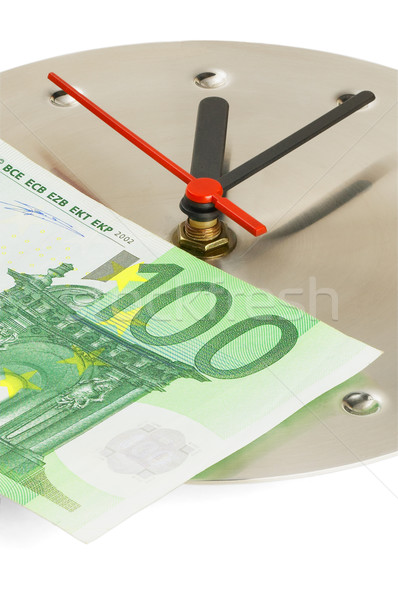 clock and euro bills Stock photo © keko64