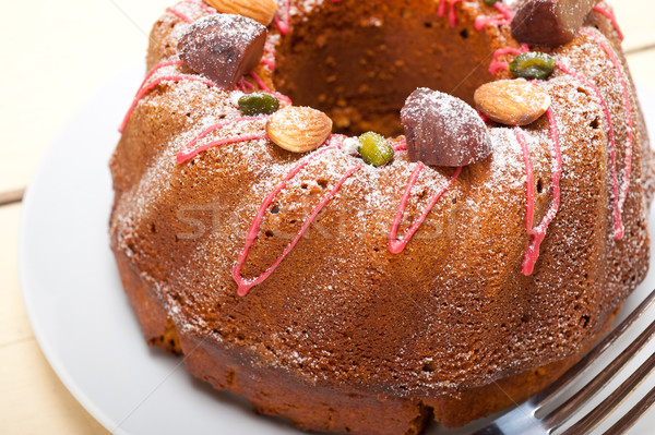 каштан торт хлеб десерта свежие Сток-фото © keko64