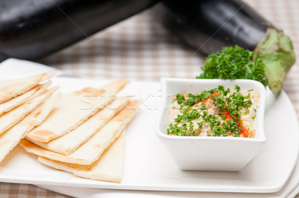 moutabal baba ghanoush eggplant dip Stock photo © keko64