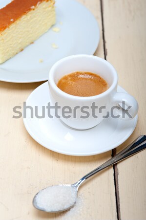 Italiana espresso caffè zollette di zucchero fresche macro Foto d'archivio © keko64