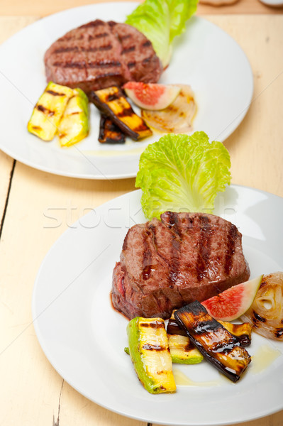 Stock photo: grilled beef filet mignon