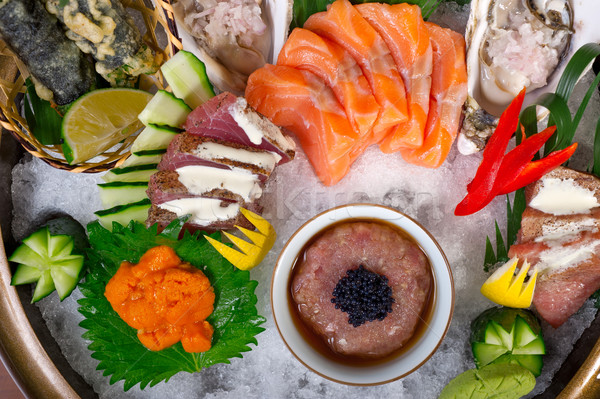 fresh sushi choice combination assortment selection  Stock photo © keko64