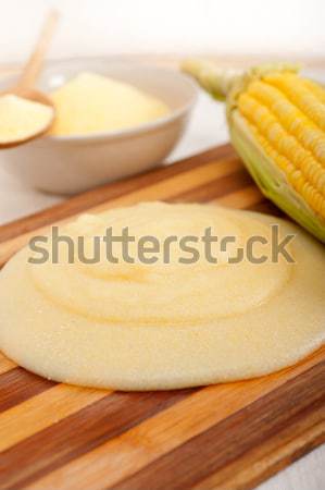 polenta corn mais flour cream Stock photo © keko64