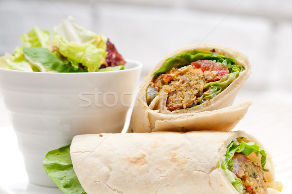 falafel pita bread roll wrap sandwich Stock photo © keko64