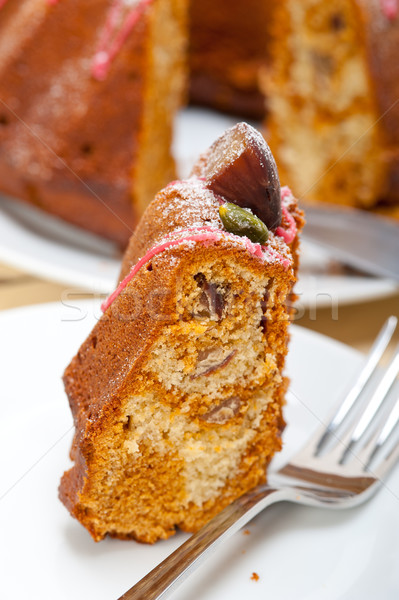 chestnut cake bread dessert Stock photo © keko64